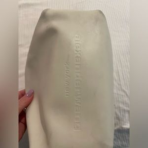 Alexander Wang scrunched white bag.